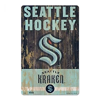 Seattle Kraken Slogan Wood Sign 11" x 17" 1/4" Thick