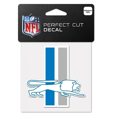 Detroit Lions Classic Logo Retro Perfect Cut Colour Decal 4" x 4"