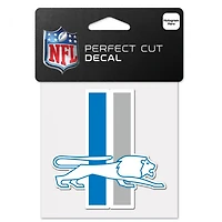 Detroit Lions Classic Logo Retro Perfect Cut Colour Decal 4" x 4"