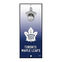 Toronto Maple Leafs Bottle Opener Sign 5" x 11"