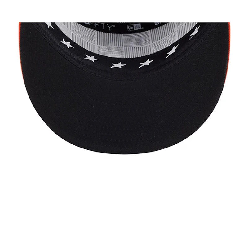 Detroit Tigers Navy and Orange All-Star Game Side Patch Split Panel 9Fifty