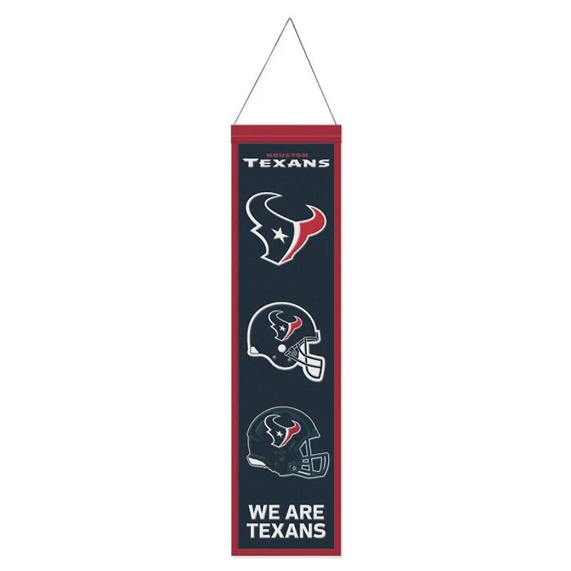 Houston Texans Evolution Wool Banner 8" x 32"