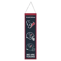 Houston Texans Evolution Wool Banner 8" x 32"