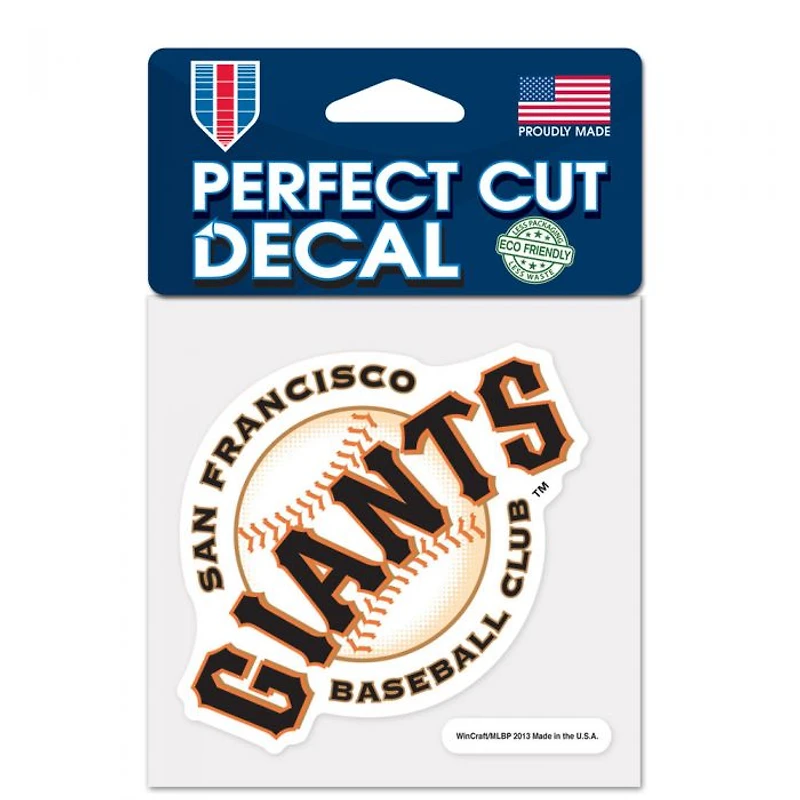 San Francisco Giants Perfect Cut Colour Decal 4" x 4"