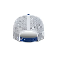 St. Louis Blues Blue and White Trucker 9Seventy Stretch Snap Hat