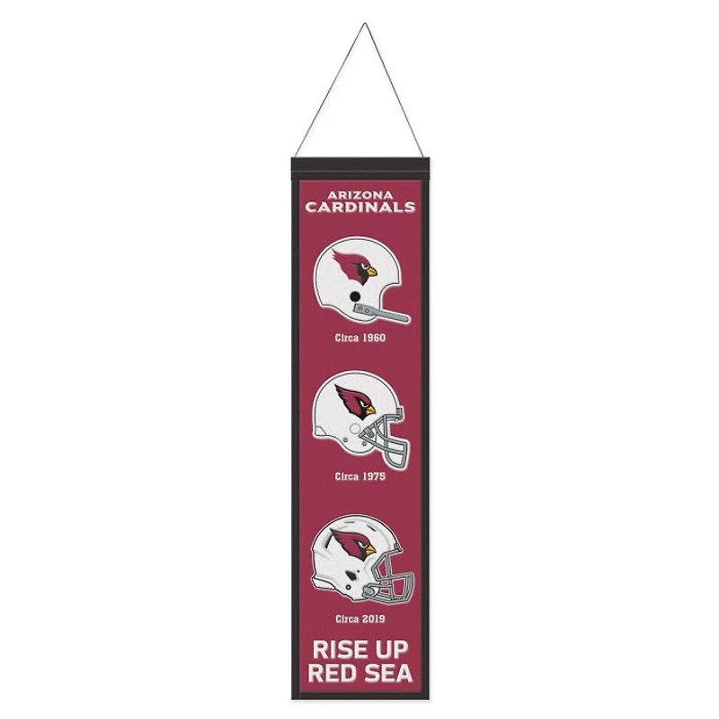 Arizona Cardinals Evolution Wool Banner 8" x 32"