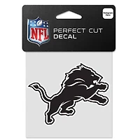 Detroit Lions Perfect Cut Black Decal 8" x 8"