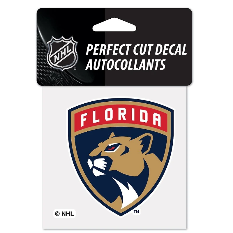 Florida Panthers Perfect Cut Colour Decal 4" x 4"