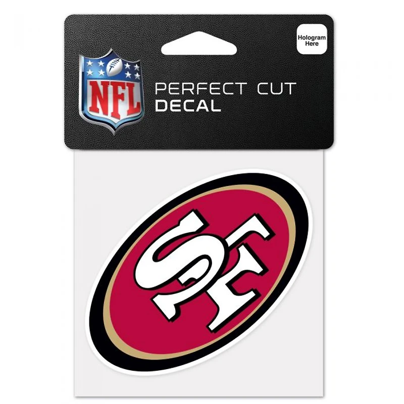 San Francisco 49ers Perfect Cut Colour Decal 4" x 4"