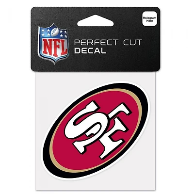San Francisco 49ers Perfect Cut Colour Decal 4" x 4"