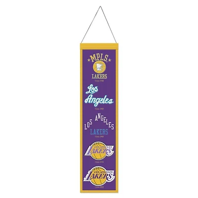 Los Angeles Lakers Evolution Wool Banner 8" x 32"