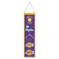 Los Angeles Lakers Evolution Wool Banner 8" x 32"