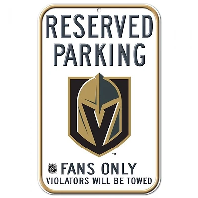 Vegas Golden Knights Plastic Sign 11" x 17"