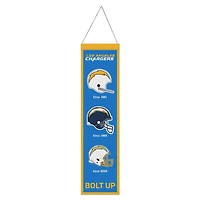 Los Angeles Chargers Evolution Wool Banner 8" x 32"