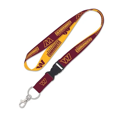 Washington Commanders Lanyard with Detachable Buckle 1"