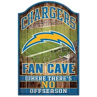 Los Angeles Chargers Fan Cave Wood Sign 11" x 17" 1/4" Thick