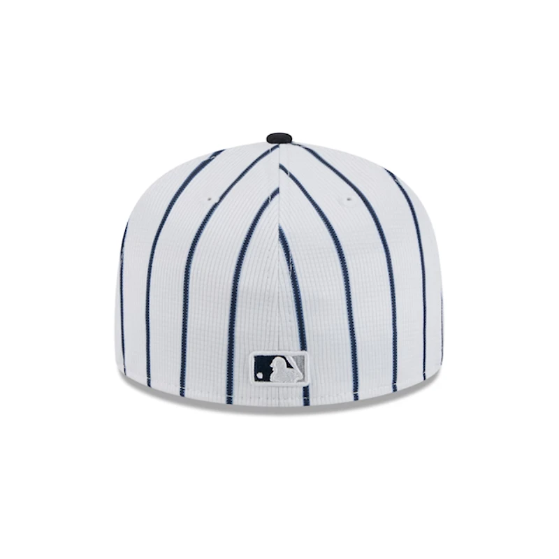 New York Yankees Pinstripe 59FIFTY Fitted Hat – White/Navy Era