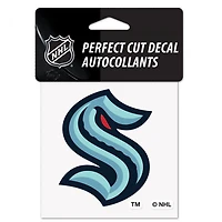 Seattle Kraken Perfect Cut Colour Decal 4" x 4"