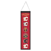 Calgary Flames Evolution Wool Banner 8" x 32"