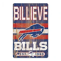Buffalo Bills Slogan Wood Sign 11" x 17" 1/4" Thick