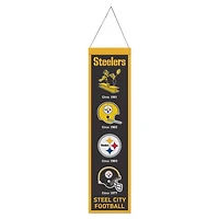 Pittsburgh Steelers Evolution Wool Banner 8" x 32"