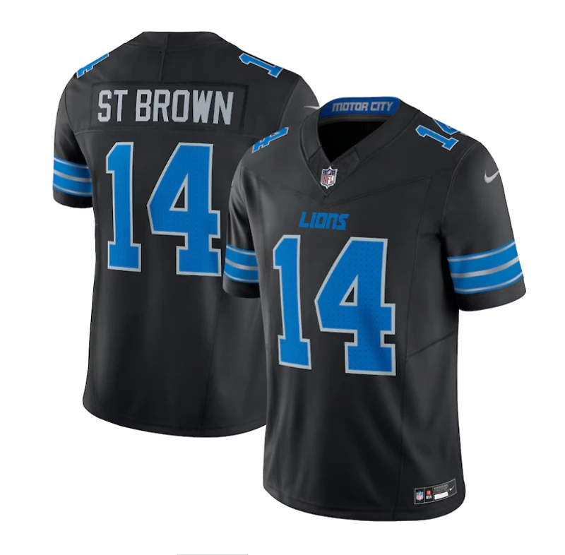 Amon-Ra St. Brown Detroit Lions Nike Black Alternate 2 2024 Limited Jersey