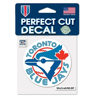 Toronto Blue Jays Cooperstown Perfect Cut Colour Decal 4" x 4"