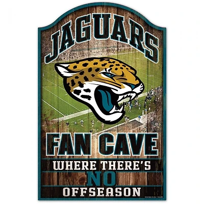 Jacksonville Jaguars Fan Cave Wood Sign 11" x 17" 1/4" Thick