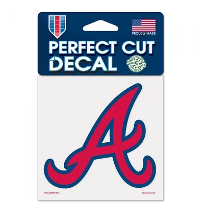 Atlanta Braves Perfect Cut Colour Decal 4" x 4"