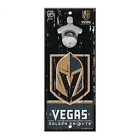 Vegas Golden Knights Bottle Opener Sign 5" x 11"