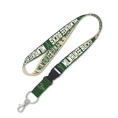Milwaukee Bucks Lanyard With Detachable Buckle 1"