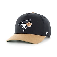 Toronto Blue Jays Golden Age Replica '47 Hitch Adjustable Hat - Black and Dune
