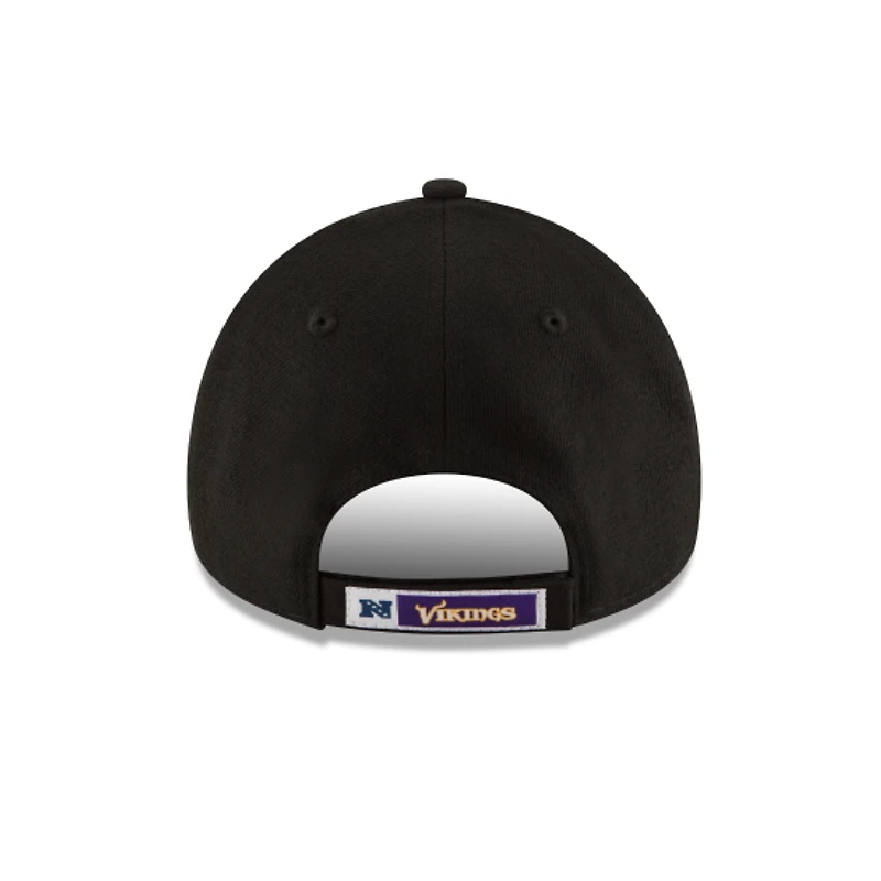 Minnesota Vikings Black with Team Colour 9Forty Adjustable Hat - New Era