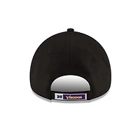 Minnesota Vikings Black with Team Colour 9Forty Adjustable Hat - New Era