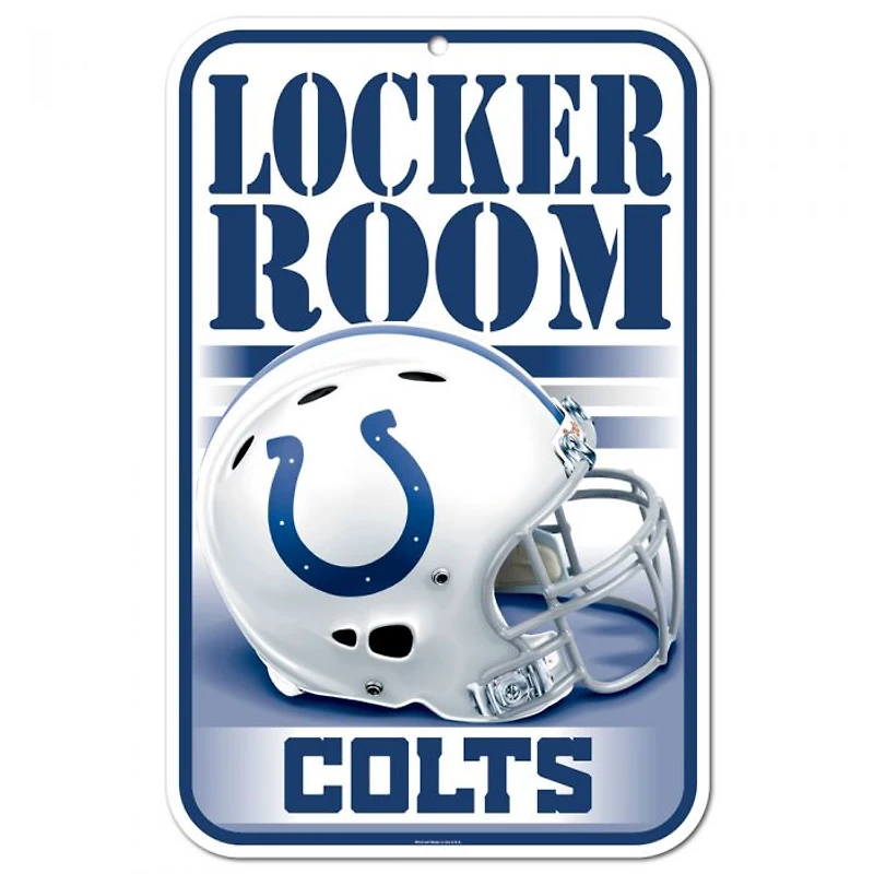 Indianapolis Colts Plastic Sign 11" x 17"