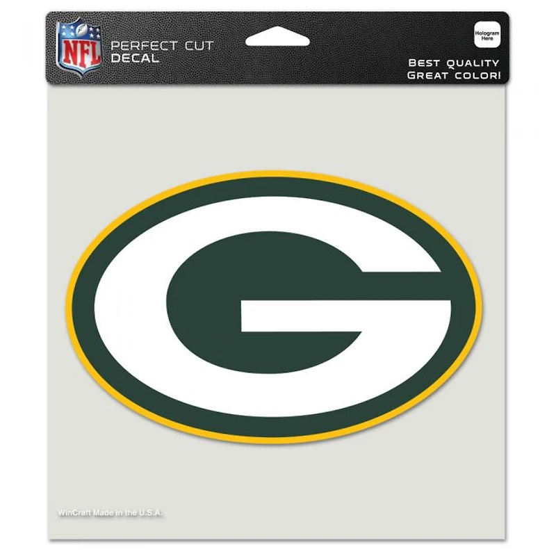 Green Bay Packers Perfect Cut Colour Decal 8" x 8"