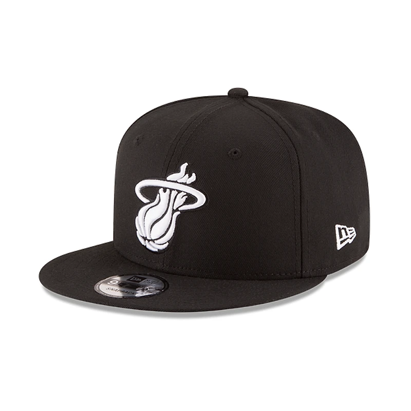 Miami Heat Black and White 9Fifty