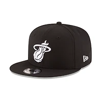 Miami Heat Black and White 9Fifty