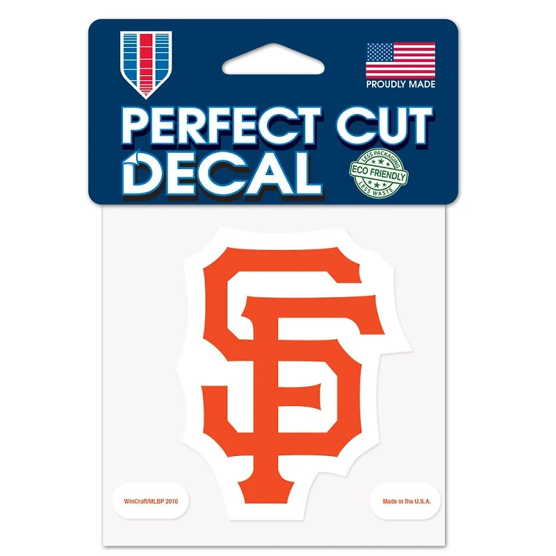 San Francisco Giants SF Perfect Cut Colour Decal 4" x 4"