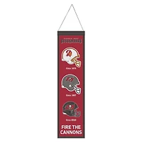 Tampa Bay Buccaneers Evolution Wool Banner 8" x 32"