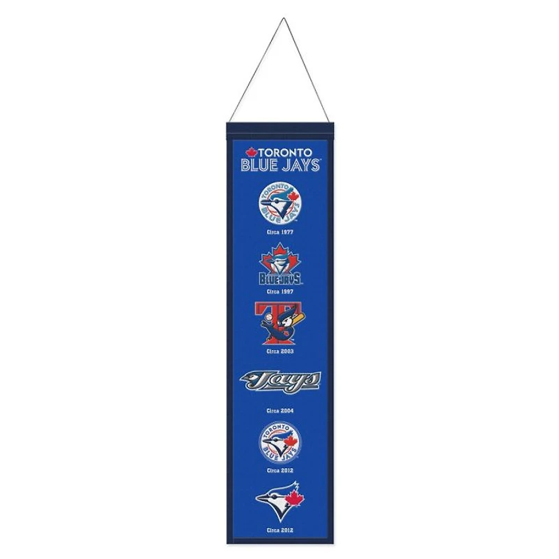 Toronto Blue Jays Evolution Wool Banner 8" x 32"