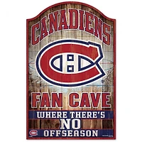 Montreal Canadiens Fan Cave Wood Sign 11" x 17" 1/4" Thick