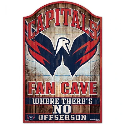 Washington Capitals Fan Cave Wood Sign 11" x 17" 1/4" Thick