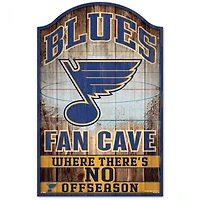 St. Louis Blues Fan Cave Wood Sign 11" x 17" 1/4" Thick