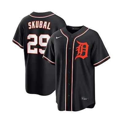 Detroit Tigers Tarik Skubal Nike Carbon Black Fashion Replica Jersey