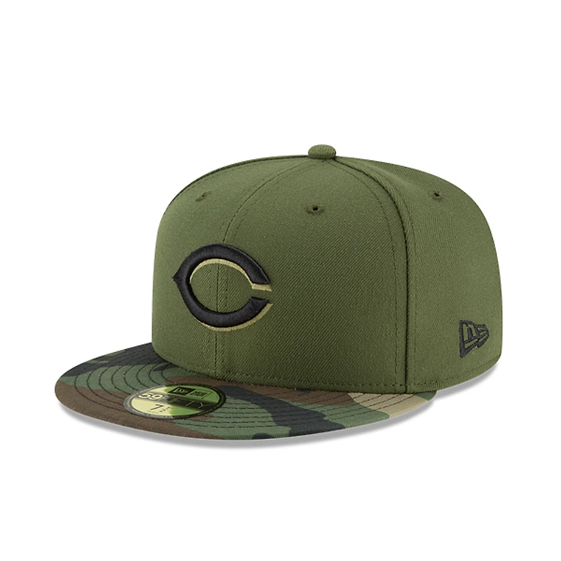 Cincinnati Reds Olive and Camo Alternate 2 2018 59Fifty