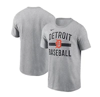 Detroit Tigers Nike Arched Tee - Heather Gray
