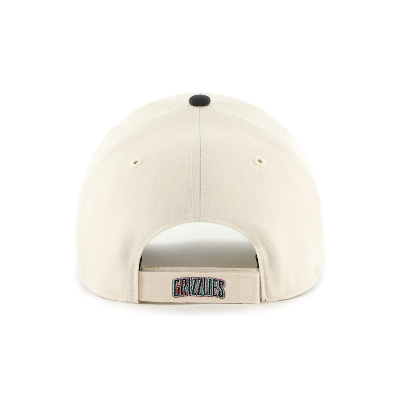 Vancouver Grizzlies Hardwood Classics Sure Shot Under 2-Tone MVP Adjustable Hat – Cream/Black – ’47