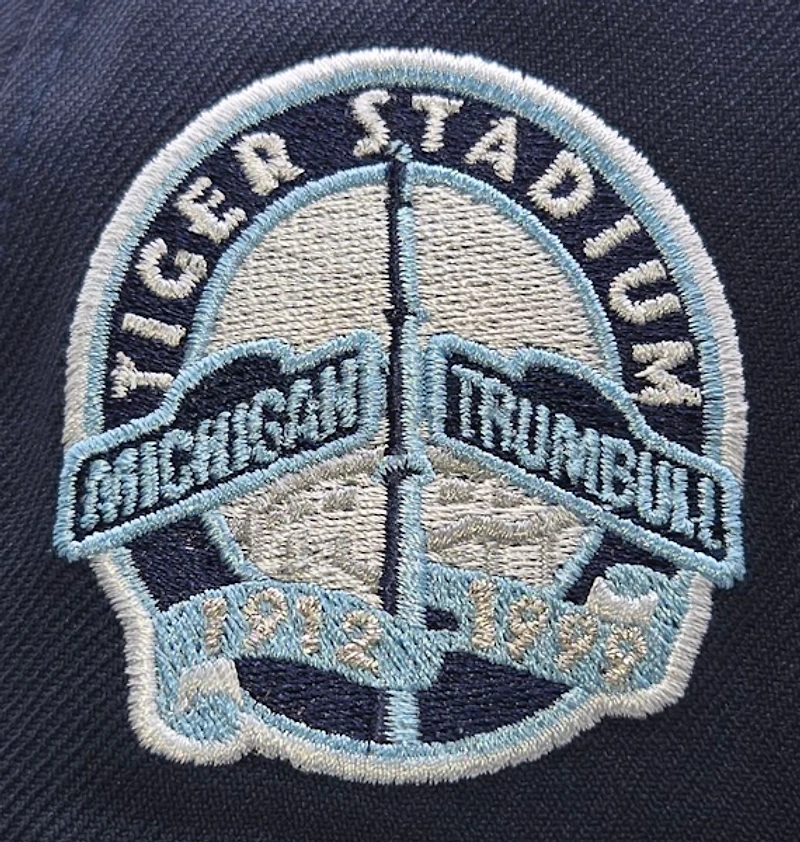 Detroit Tigers Navy and Silver Stadium Patch 59Fifty
