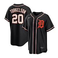 Detroit Tigers Spencer Torkelson Nike Carbon Black Fashion Replica Jersey